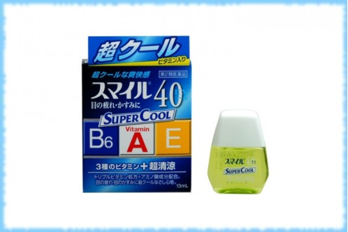 Глазные капли витаминизированные с сильным охлаждающим эффектом Lion Smile ЕХ 40 Super Cool, Lion, 13 мл.