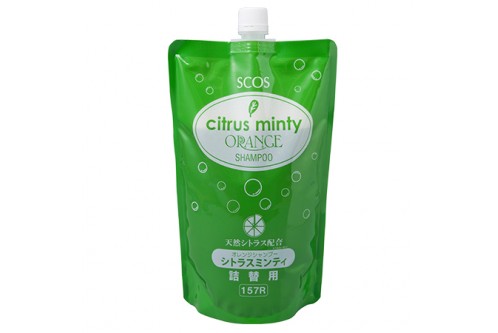 Шампунь для волос Citrus Minty Orange Shampoo, SCOS, 700 мл. (рефил)