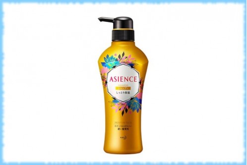 Шампунь для увлажнения и усмирения непослушных волос Asience Shampoo Moisture Rich, Kao, 450 мл.
