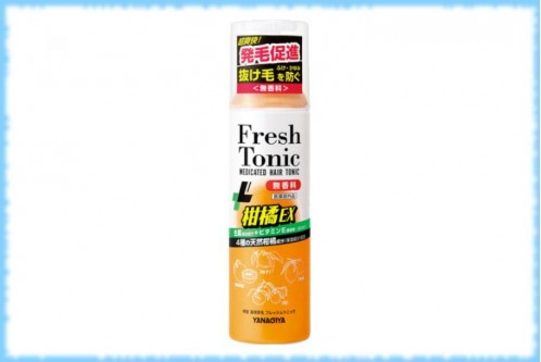 Лечебный тоник для роста волос Fresh Tonic Medicated Hair Tonic, Yanagiya, 190 гр.