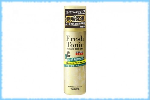 Лечебный тоник для роста волос Premium Fresh Tonic Medicated Hair Tonic, Yanagiya, 190 гр.