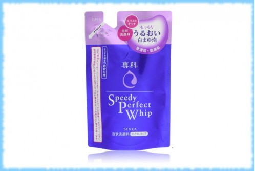 Средство для умывания для нормальной и сухой кожи Speedy Perfect Whip Moist Touch, Shiseido, 130 мл. (рефил)