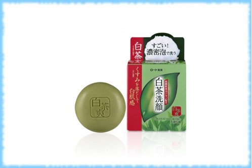 Очищающее и освежающее мыло для умывания Белый чай Shirocha, Rohto, 85 гр.