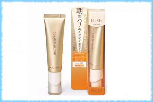 Увлажняющий дневной крем с высоким защитным уровнем Elixir Day Care Revolution, Shiseido, 35 мл.