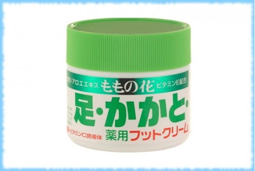 Лечебный крем для лечения сухой кожи и трещин на пятках Momo no Hana, Original, 70 гр.