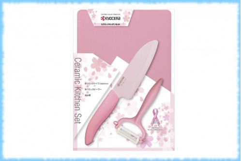 Набор керамических ножей и предметов для кухни GF-302PK-B, Kyocera, 3 предмета