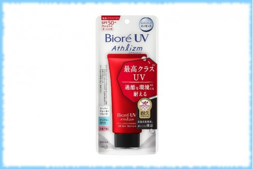 Суперводостойкая солнцезащитная эссенция для лица и тела UV Athlizm Skin Protect Essence, Biore, 70 гр.