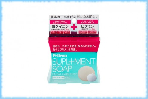 Очищающее мыло для проблемной кожи Suplement Facial Care Soap, Pelican, 80 гр.