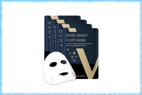 Подтягивающая вечерняя маска Over Night V Lift Mask, AMARANTH, 4 шт.