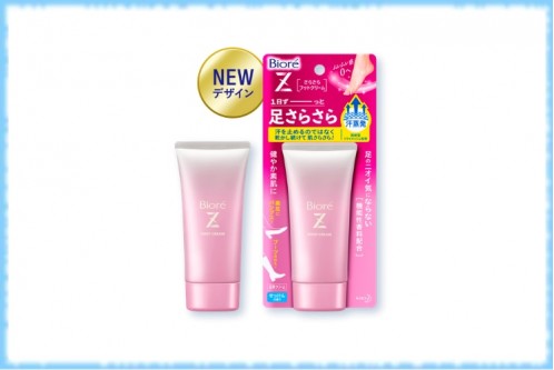 Крем-дезодорант для ног Biore Z Foot Cream, KAO, с запахом мыла, 50 гр.