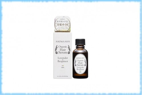 Органическая сыворотка для волос с эфирными маслами Organic Hair Serum Lavender & Bergamot, AROMA KIFI, 30 мл.