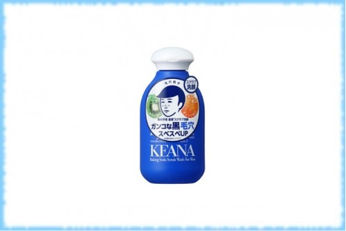 Мужской скраб с содой для очищения и сужения пор Keana Nadeshiko Baking Soda Scrub Wash For Men, Ishizawa Laboratories, 200 мл.