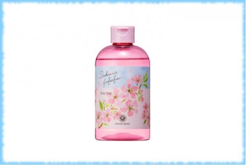 Жидкое мыло для тела с ароматом сакуры Sakura Fufufu, 300 мл.