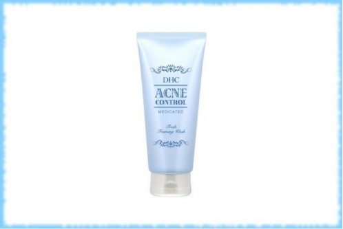 Пенка для мытья лица против прыщей DHC Medicated Acne Control Fresh Foaming Wash, 130 гр.
