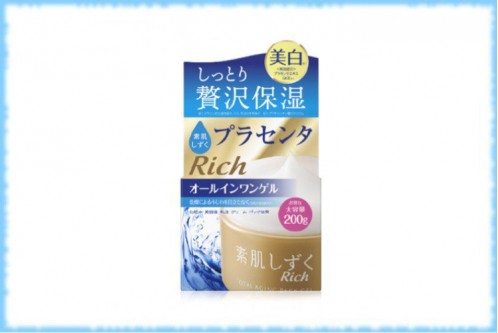 Увлажняющий гель для лица с экстрактом плаценты Asahi Rich Placenta Total Aging Pack Gel, 100 гр.